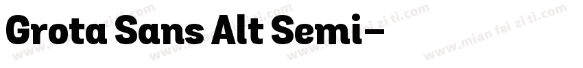 Grota Sans Alt Semi字体转换